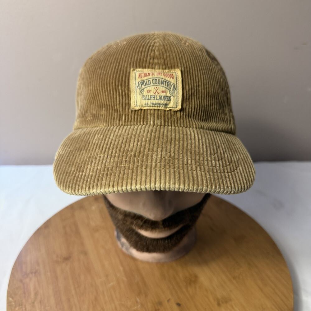 Ralph Lauren Polo Country Vintage 90’s Corduroy Hat Brown sportsman expedition
